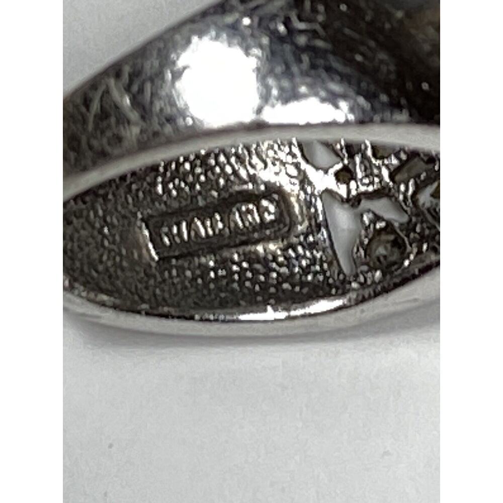 925 Thailand CZ Sterling Silver Ring Size 9 7.39g - Picture 9 of 12